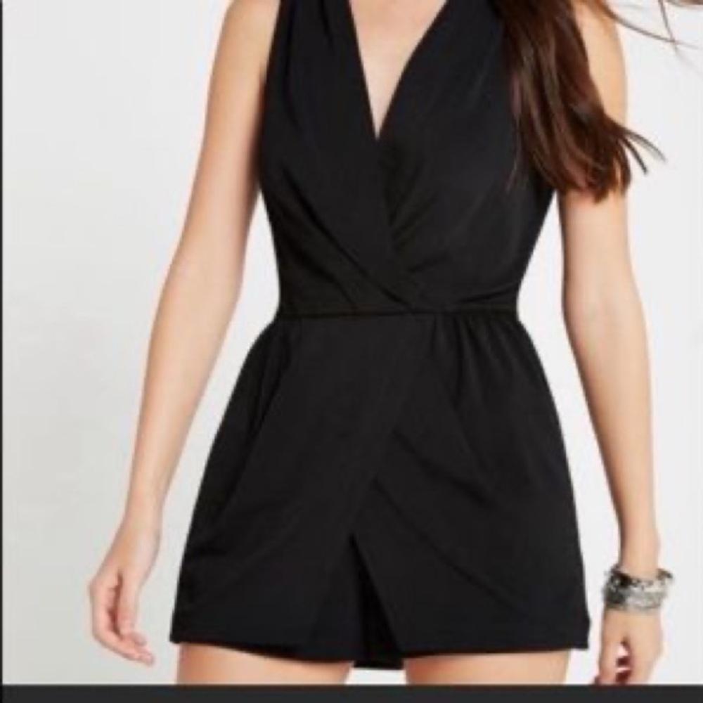 BCBG Front Wrap Romper